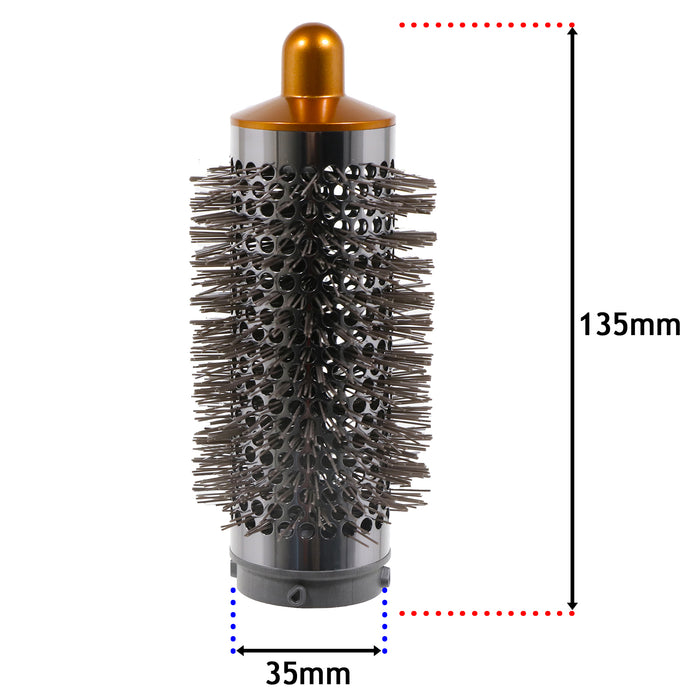 DYSON Airwrap Volumising Brush HS01 Hair Styler Round Hairbrush 971893-07 (Nickel / Copper)