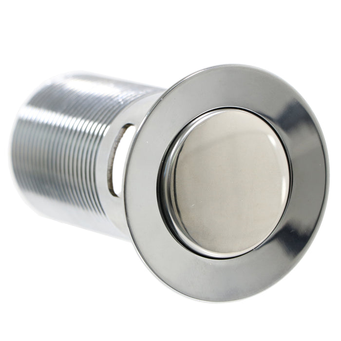Chrome Slotted Sink Basin Bathroom Kitchen Waste Flip Plug (1 1/4")