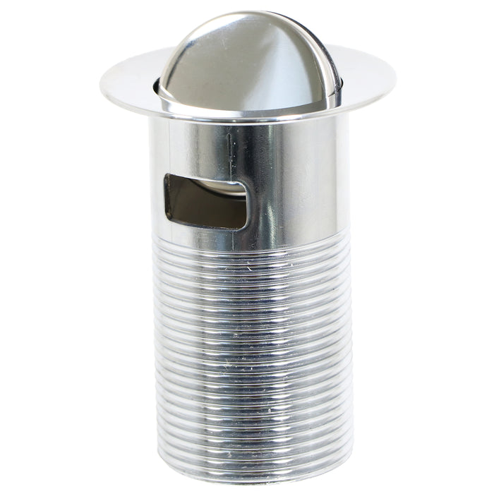 Chrome Slotted Sink Basin Bathroom Kitchen Waste Flip Plug (1 1/4")