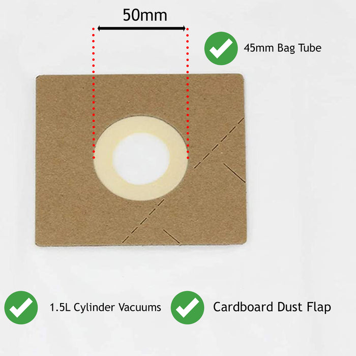Dust Bags for Amazon Basics VCB35B15CEUK VCB35B15CEU4 1.5L Vacuum G51 x 5