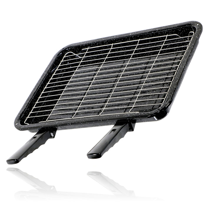 Large Grill Pan, Rack & Dual Detachable Handles for CANDY Oven Cookers