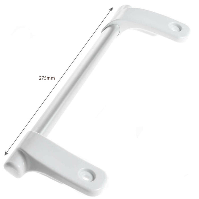 Long Bar Grab Handle for Ariston Fridge Freezer (White / Silver)