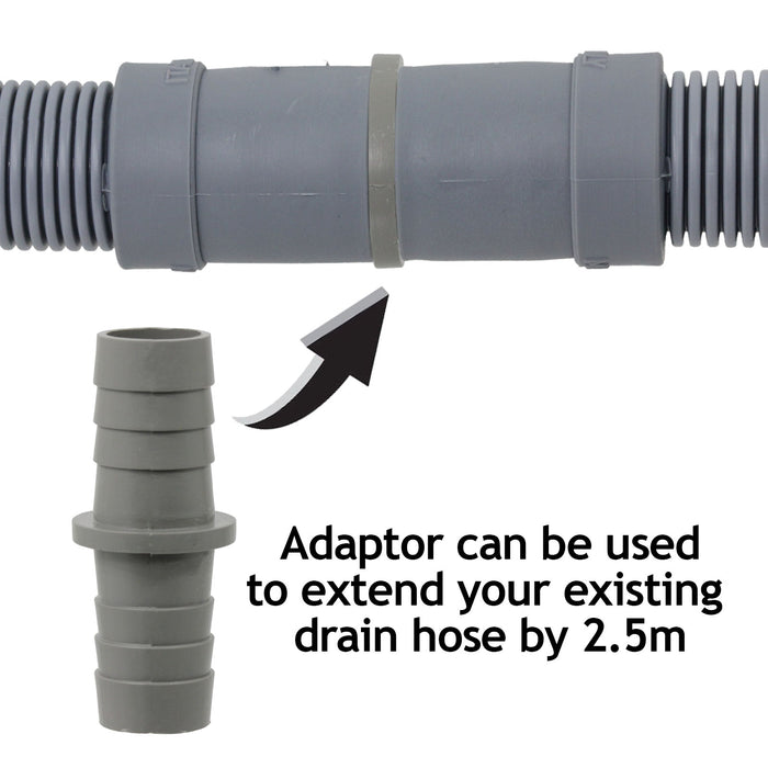 Fill Water Pipe Drain Hose Extension Outlet Kit for FRIGIDAIRE MAYTAG FAGOR VESTEL Dishwasher 2.5m