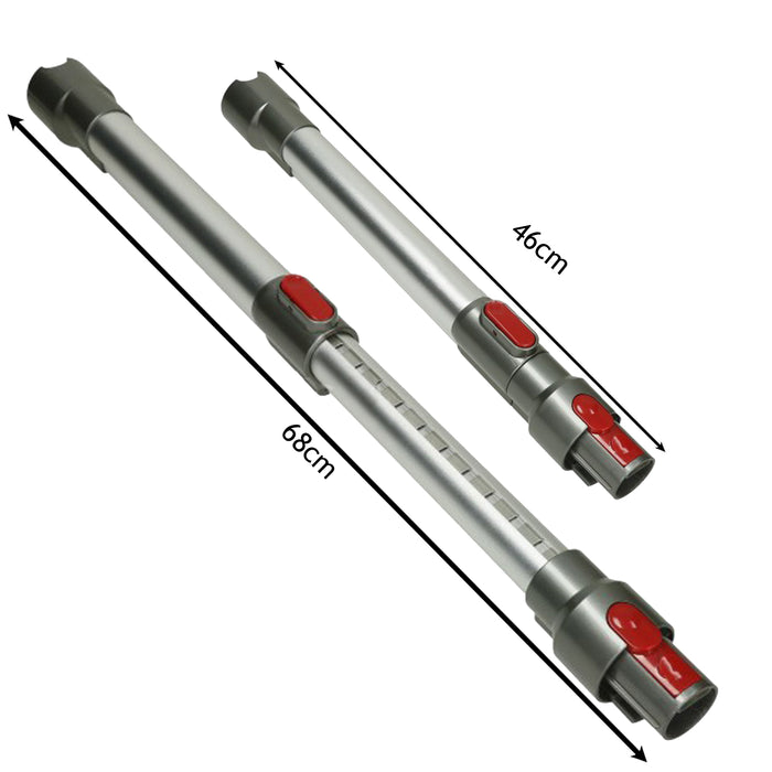 Adjustable Telescopic Rod Wand Pipe Tube for Dyson V7 SV11 Vacuum Cleaner (Aluminium Grey)