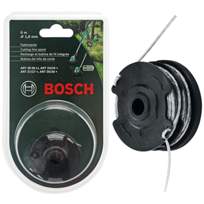 Bosch ART 24 27 30 30-36 LI Genuine Strimmer Trimmer Cutting Line Spool Feed 24m 1.6mm - F016800351