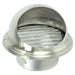 Stainless Steel Round Bull Nosed External Extractor Wall Vent Outlet with Insect Mesh Grille (4" / 100mm)