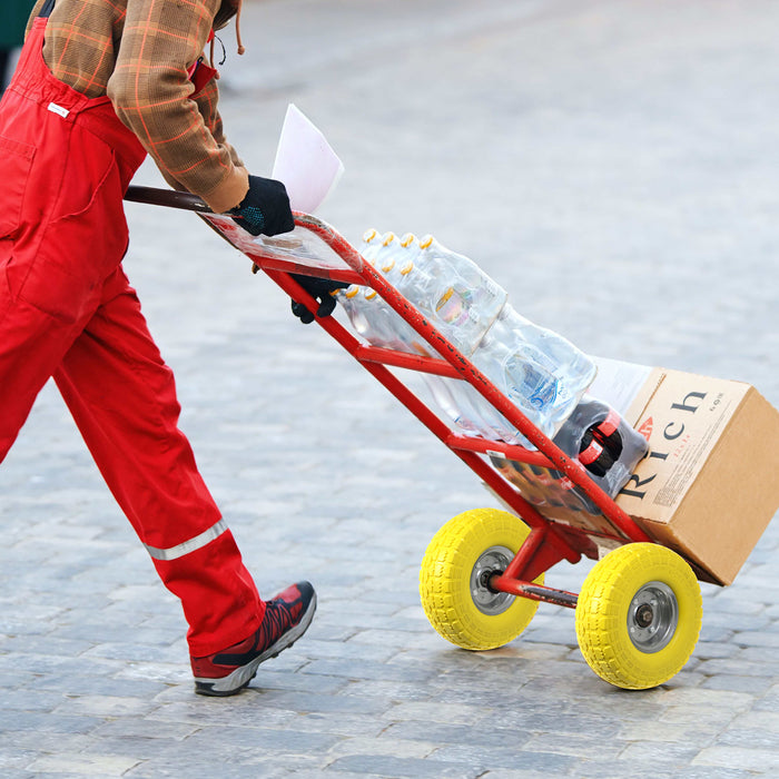 10" Solid Wheelbarrow Wheel Tubeless Barrow Tyre Burst & Puncture Proof Spare x 2