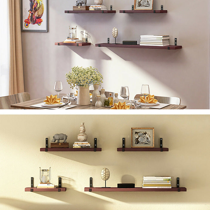 Rustic Shelf Brackets Scaffold Board Industrial Vintage Handmade Steel Metal