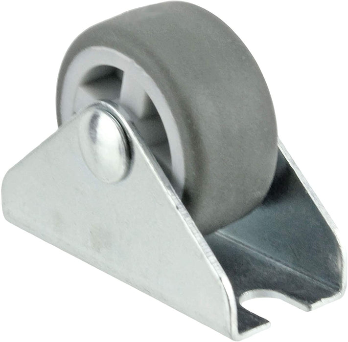 20 x UNIVERSAL 32mm Rubber Castor Trolley Wheels Fixed Middle 1'' Small Mini