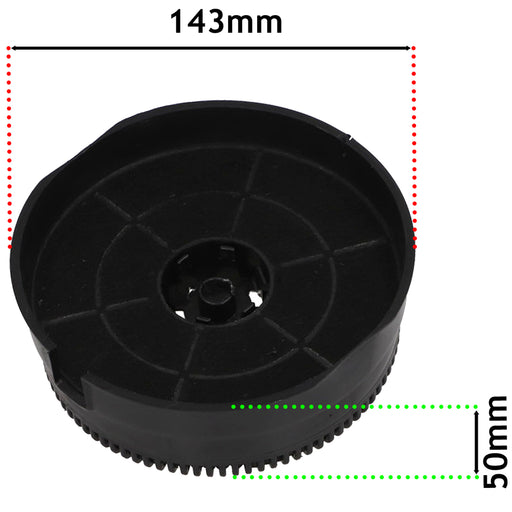 Carbon Filters for Whirlpool, Indesit or Bauknecht Cooker Hood Filter Type 58 / AKB000/1 Pack of 2