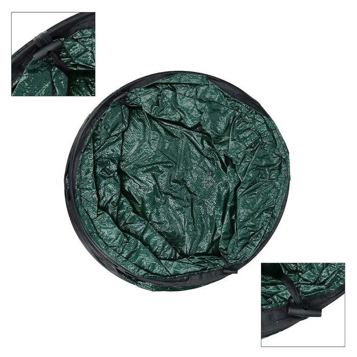 Collapsible Garden Bag Large Reusable Carry Handles Waste Bin Refuse Sack 90L x 3