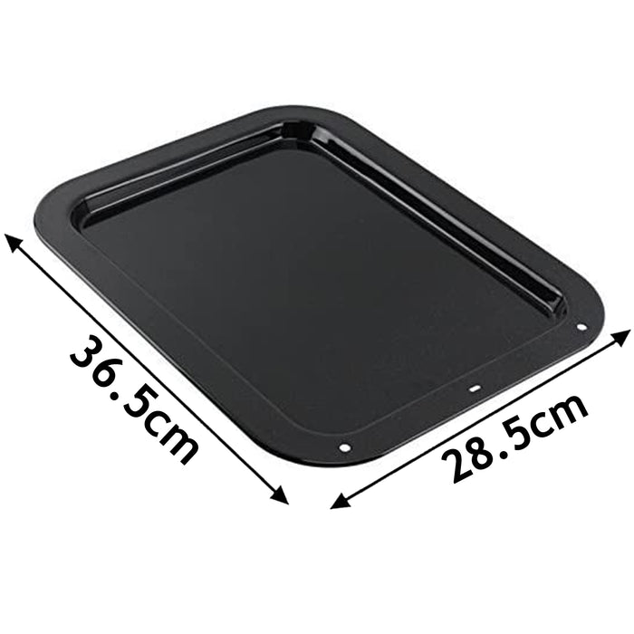 Shallow Medium Vitreous Enamel Oven Baking Tray 36.5 x 28.5 cm