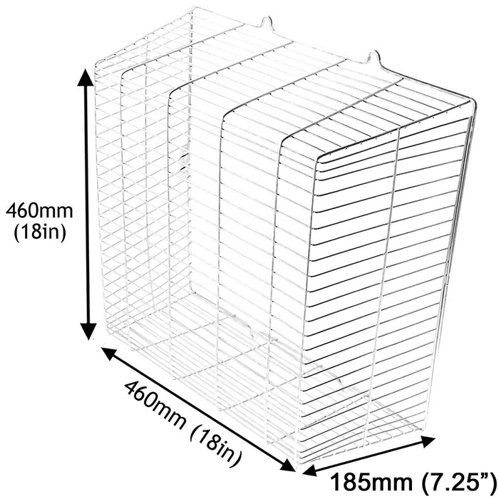 UNIVERSAL CCTV Camera Guard / Exterior Light Square Cage Zinc Coated (18'' x 18'' x 7'')