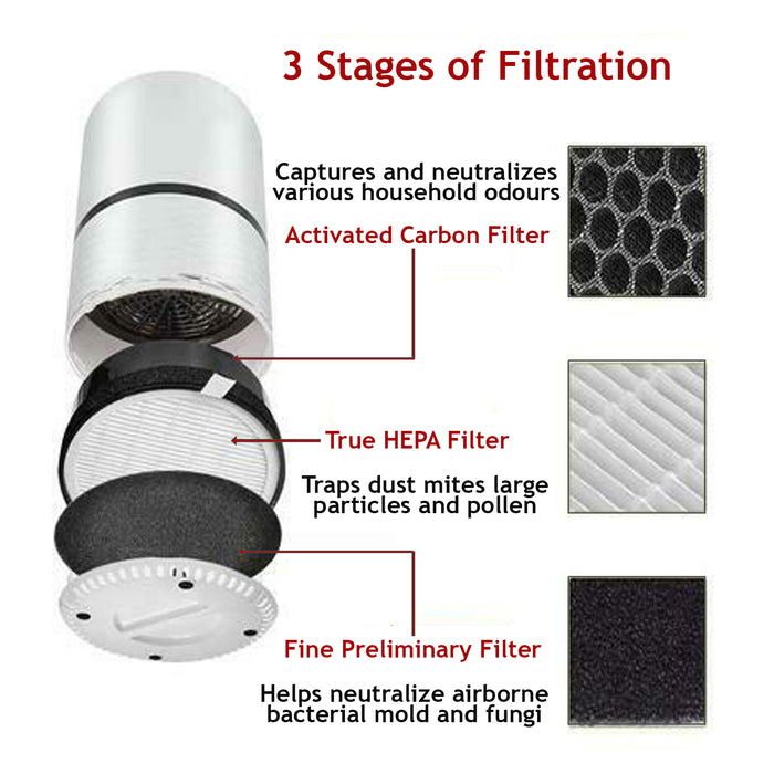 Filtre à Air De Rechange Levoit LV-H134-RF - HEPA + Charbon Actif Officiel Pour Purificateur D'Air