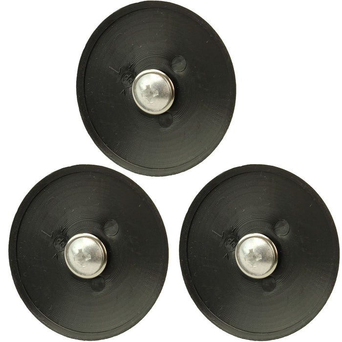 Round Universal Lid Knob x 3 for Slow Cooker Pot, Glass Saucepan - Heat Resistant Handle