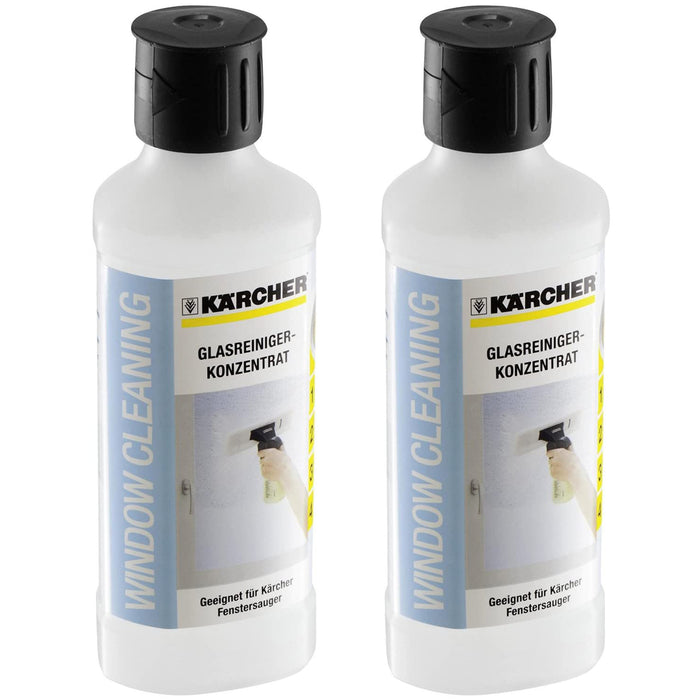 KARCHER Window Vacuum Cleaner Glass Cleaning Detergent Bottles RM500 500ml x 2