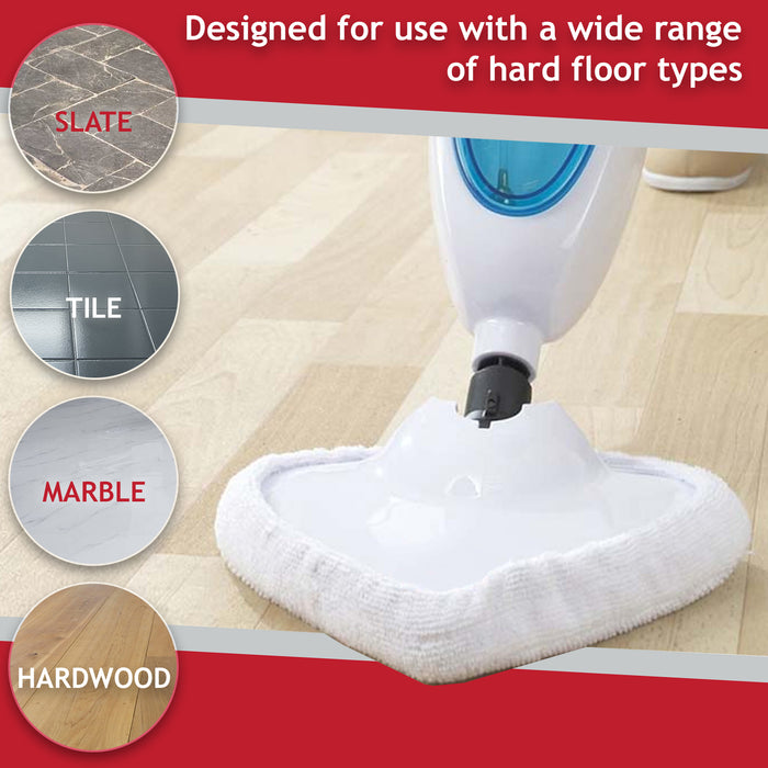Universal Microfibre Cloth Cover Pads for Steam Cleaner Mop (Pack of 8)