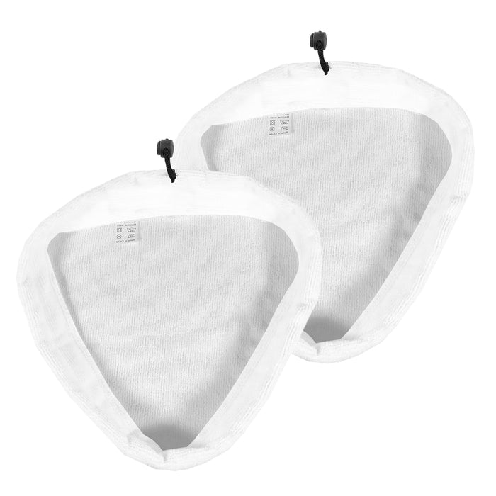 Microfibre Cloth Cover Pads for Pifco 6in1 10in1 12in1 PS001 Steam Cleaner Mop (Pack of 2)