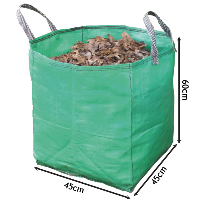 Large Garden Waste Recycling Tip Bags Heavy Duty Non Tear Woven Plastic Sack x 8