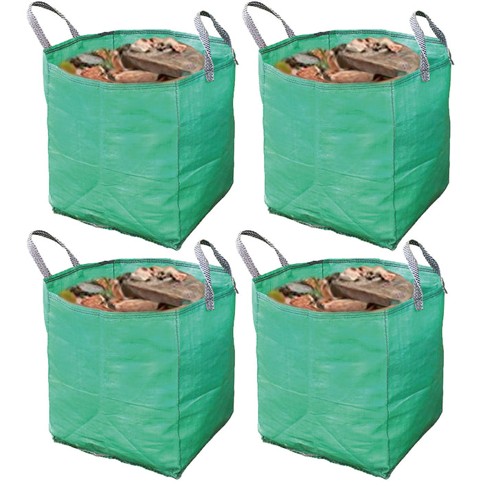 Gardening Leaf Leaves Log Branch Tree Removal Heavy Duty Sacks Woven Bag 120L x 4