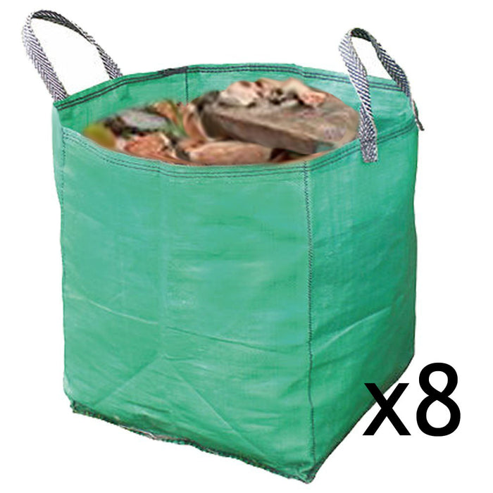 Gardening Leaf Leaves Log Branch Tree Removal Heavy Duty Sacks Woven Bag 120L x 8