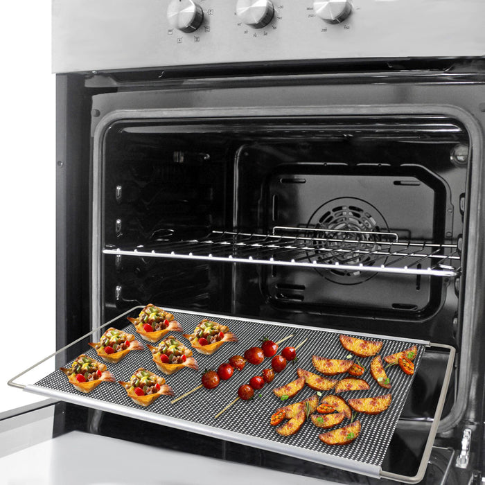 Adjustable Oven Liner Shelf + Edge Protectors UNIVERSAL Extendable Rack Crisper