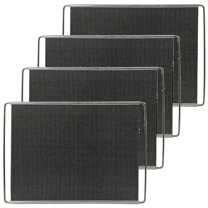 Oven Liner Shelf Adjustable UNIVERSAL Extendable Non Stick Baking Rack Tray - Pack of 4