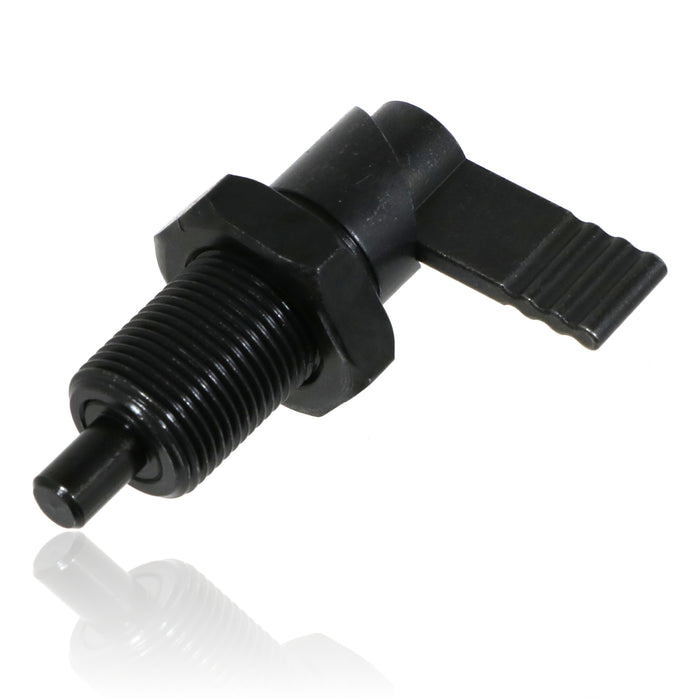 M20 Index Plunger with Cam Action Blackened Steel 8mm plunger