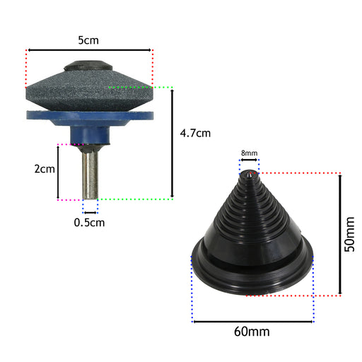 Lawnmower Blade Balancer Rotary Lawn Mower Brushcutter + Sharpener Attachment