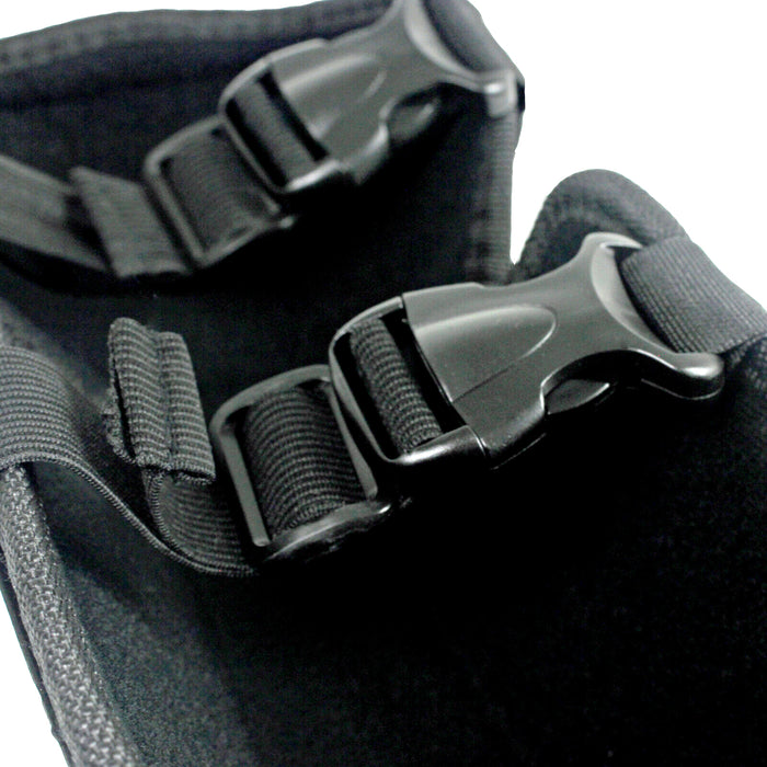 Knee & Shin Guards for Brushcutter / Rotavator (One Size, Black)