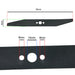 Lawnmower Blade for Flymo Hovervac 35 Turbo Vision Compact 350 35cm 350mm FLY008, 5127334-00/0, 5127334-90/1