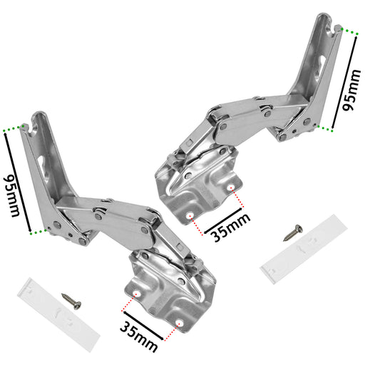 Door Hinges for BOSCH NEFF SIEMENS Fridge Freezer Hinge Pair 3704 3306 3307 5.0 1200401
