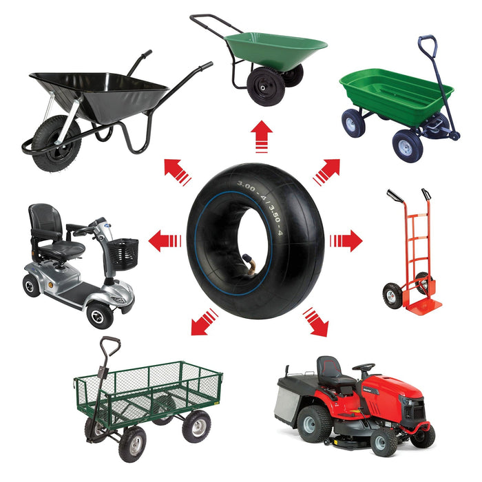 Inner Tube 3.00-4 3.50-4 Wheel Barrow Trailer Mobility Scooter Cart Pneumatic x 3
