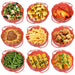 Air Fryer Basket Liner Silicone Pot Mat Non-Stick Multi Cooker Frying Round Tray With Handle Red
