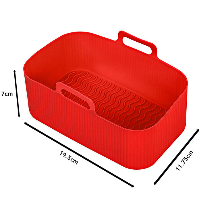 Basket for Salter Air Fryer EK4548 EK4750 EK5196 Drawer Liner Silicone Pot x 2