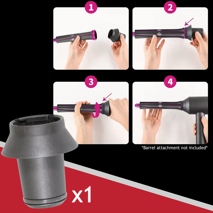 Airwrap Curling / Styling Adaptor for Dyson Supersonic HD01 HD02 HD03 HD04 HD07 HD08 Hair Dryer