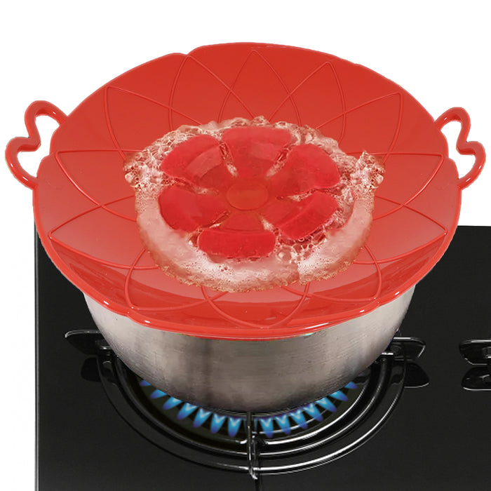 Pan Lid Spill Stopper Silicone Pot Steamer Saucepan Cover Anti Boiling Overflow Protector