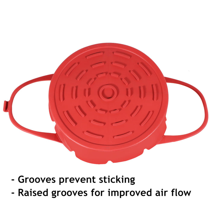 Air Fryer Basket Liner Silicone Pot Mat Non-Stick Multi Cooker Round Tray Set