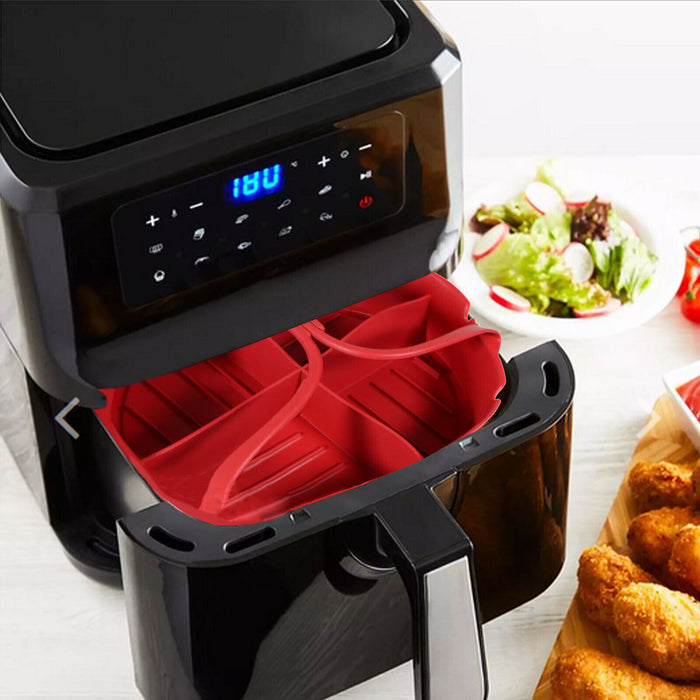 Air Fryer Basket Liner Silicone Pot Mat Non-Stick Multi Cooker Round Tray Set
