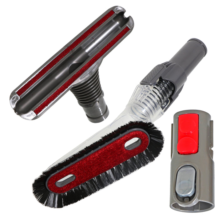EZ SPARES Crevice Tool Brush Attachment For Dyson V7 V8 V10 V11 Vacuums - Desktop & Upholstery Cleaning