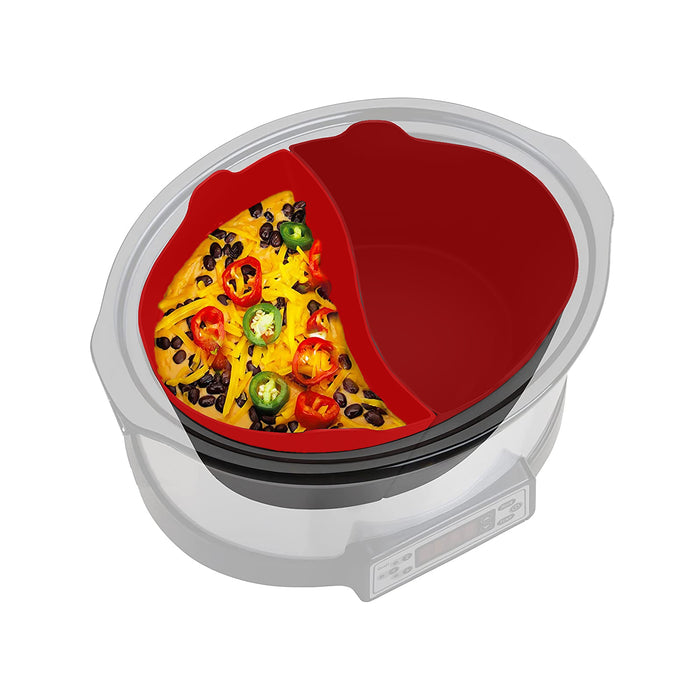 Slow Cooker Liner Basket Silicone Protector Divider Universal Round 3.5L 3.7L 4.7L 5L 5.6L 6.5L 7.5L