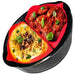 Slow Cooker Liner Basket Silicone Protector Divider Universal Round Red