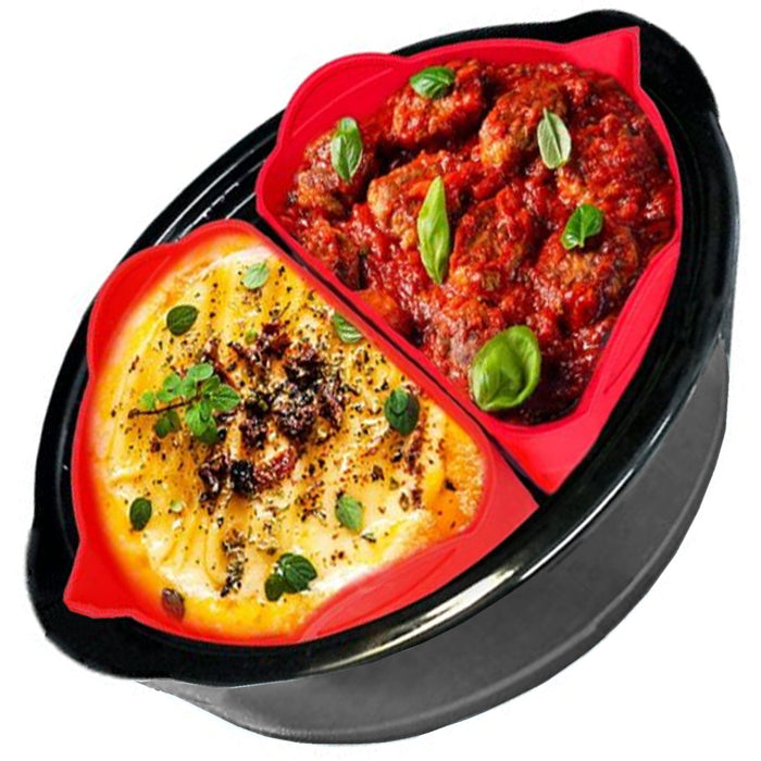 Liner for Andrew James Slow Cooker Basket Silicone Protector Divider Round 3.5L 6.5L