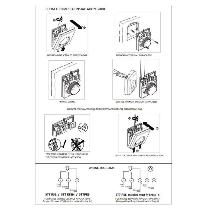 TOWER Thermostat Tamper Proof Combi Boiler 10 - 30°C Temperature Switch Dial