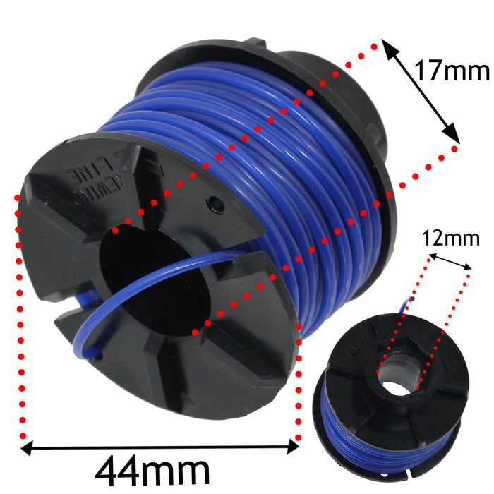 10m Line & Spool for Black & Decker Strimmer Trimmer (Pack of 2)