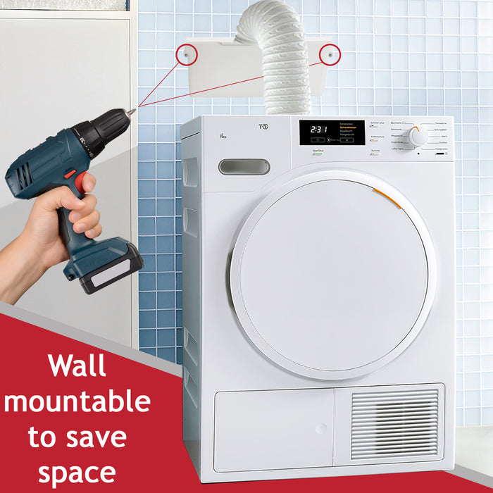 Condenser Vent Box & Hose Kit for Lamona Tumble Dryers (with Screw Clip)