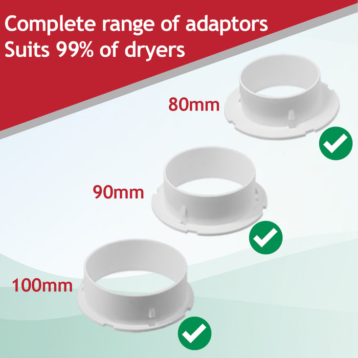 Condenser Vent Box & Hose Kit for Lamona Tumble Dryers (with Screw Clip)