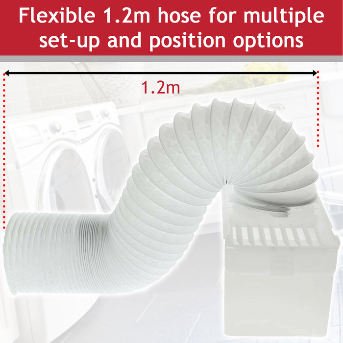 Vent Hose Condenser Kit with 3 x Adaptors for Tricity Bendix Tumble Dryer (1.2m)