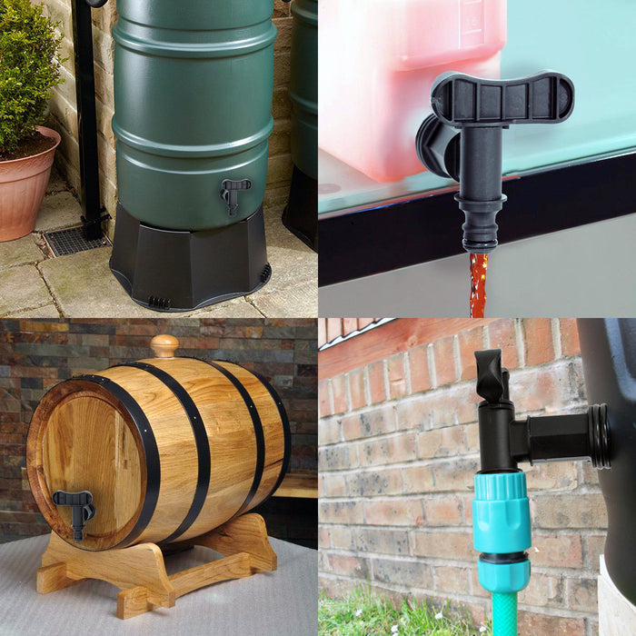 UNIVERSAL Water Butt Tap 3/4" BSP Quick Connect Rain Barrel Home Brew Beer