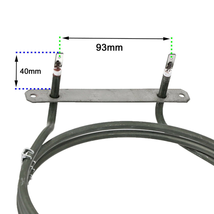 Fan Oven Element for Tricity Bendix Cooker Heater 3 Turn Heating Element 2500W